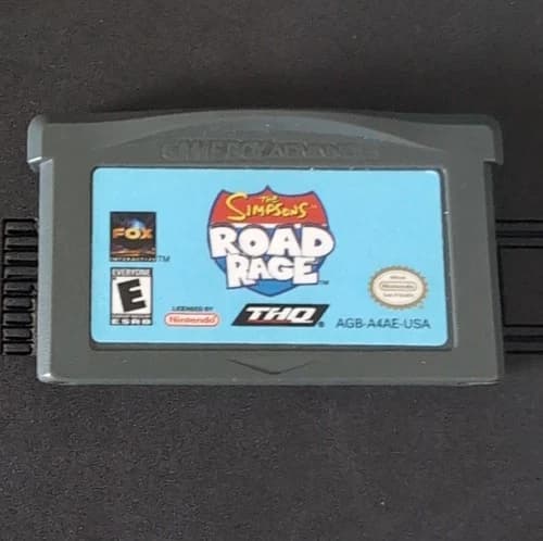 the simpsons road rage for nintendo game boy advance