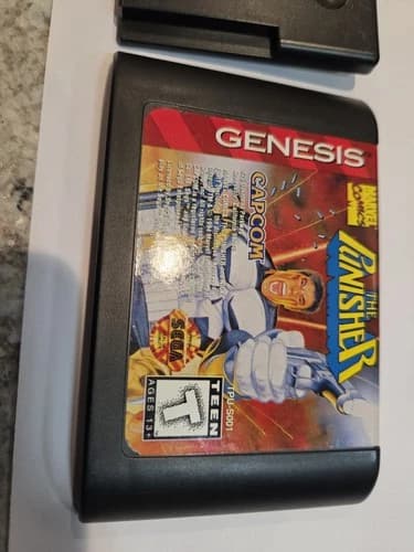The Punisher (Sega Genesis, 1995) Authentic genuine Game Cartridge Tested