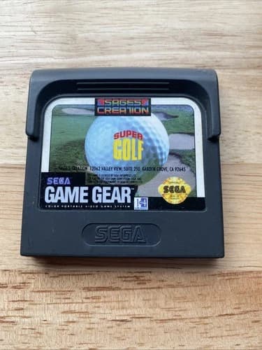 Sega Game Gear Super Golf Game Gamegear