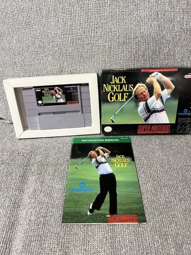 Jack Nicklaus Golf Super Nintendo SNES CIB Complete