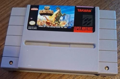 King Of The Monsters (SNES) Cart Only, Cleaned and Tested
