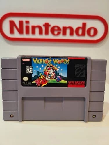 Wario's Woods (Super Nintendo SNES Game) Authentic & Tested [MARIO]