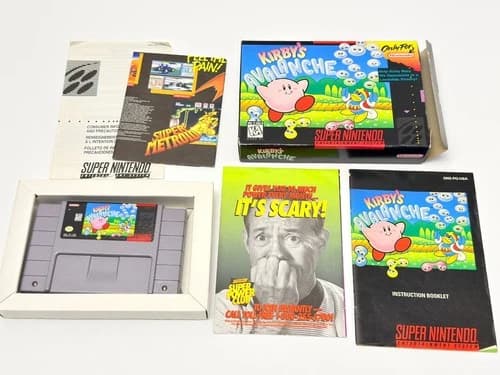 Kirby's Avalanche (Super Nintendo Snes) Complete Authentic & Tested
