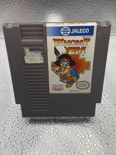 Whomp 'Em (1985) Nintendo NES Tested and Working PLEASE READ!