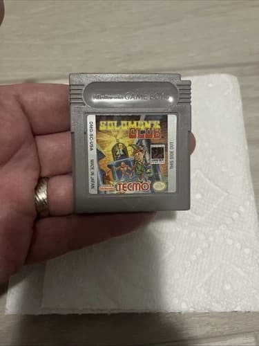 Solomon’s Club Nintendo Game Boy Video Game Cartridge Authentic DMG-SC 22