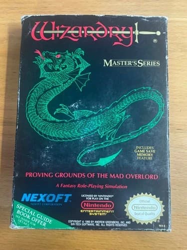 Wizardry: Proving Grounds of the Mad Overlord (Nintendo NES) - CIB Complete