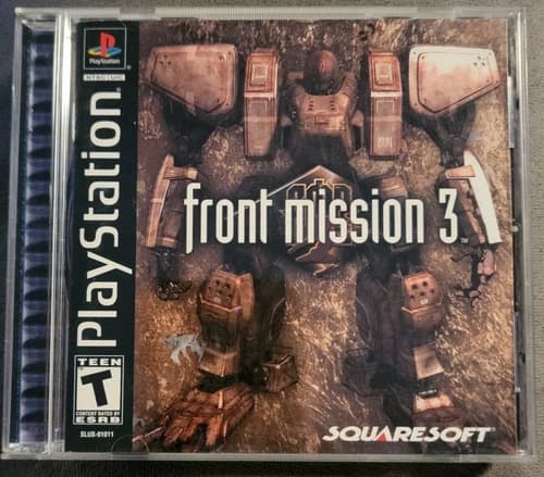 Front Mission 3 PlayStation 1 PS1 Black Label Complete in Box CIB
