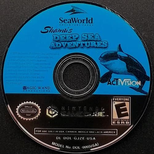SeaWorld: Shamu's Deep Sea Adventures - GameCube - Disc Only - Resurfaced/Tested