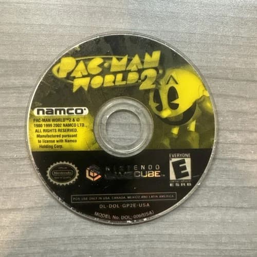 Pac-Man World 2 (Nintendo GameCube, 2002) Disc Only Cleaned/Tested