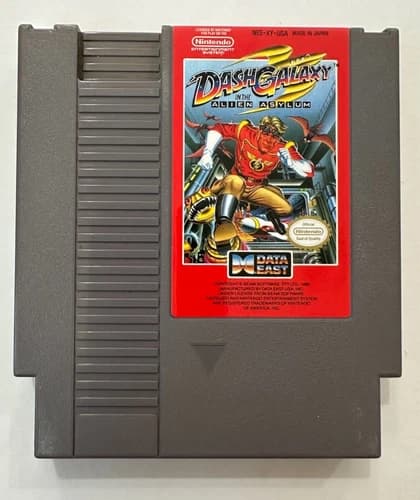 Dash Galaxy in the Alien Asylum NES Game Clean Label Tested Loose