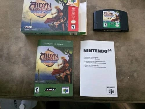 Aidyn Chronicles First Mage (Nintendo 64 N64) Complete in Box CIB Nice