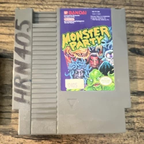 Bandai Monster Party Nintendo Entertainment System NES Game Cartridge Only