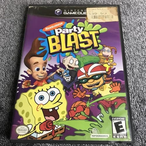 Party Blast Nintendo GameCube Nickelodeon Complete in Box CIB SpongeBob Gamecube