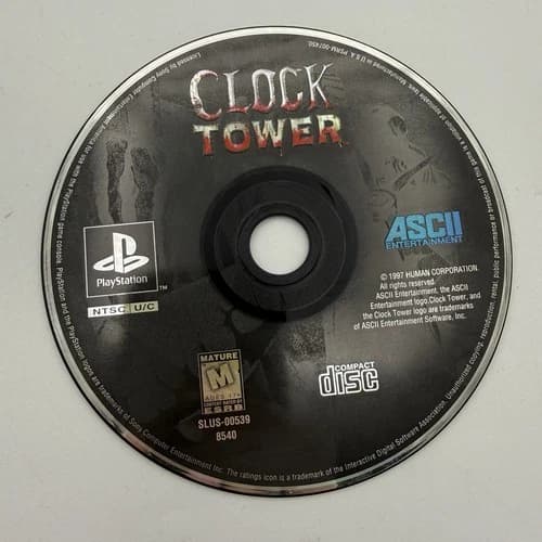 Clock Tower (PlayStation PS1) Disc Only