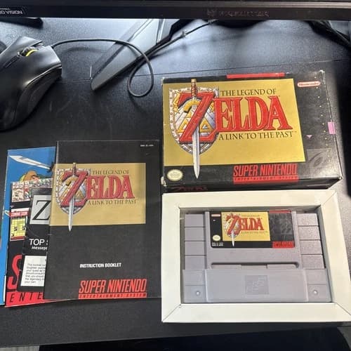 The Legend of Zelda: A Link to the Past (Nintendo SNES) Cib W Posters Secrets