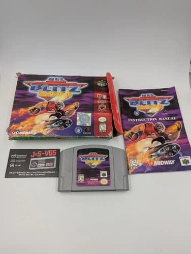 NFL Blitz 2000 Nintendo 64 N64 CIB Complete Box Manual Authentic