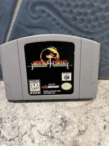 Mortal Kombat 4 Nintendo 64 N64 Authentic Game Cartridge Tested Working