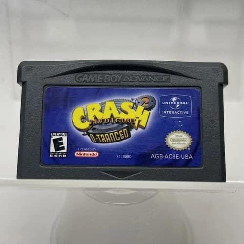 Crash Bandicoot 2: N-Tranced (Nintendo Game Boy Advance, 2003) Cart Only Tested