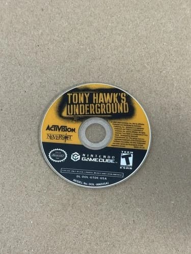 Tony Hawk's Underground (Nintendo GameCube, 2003). Disc Only Tested B10