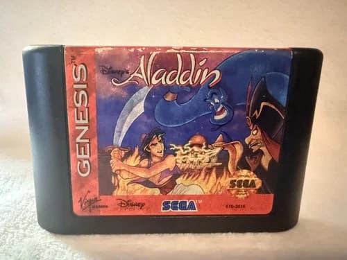 Disney's Aladdin Sega Genesis Cartridge - Virgin Games NTSC-U/C (US/Canada)