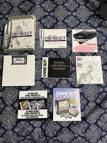 Final Fantasy V Advance Nintendo Game Boy Advance 100% Complete Great Condition