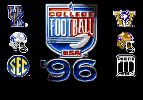 College Football Usa 96 - Sega Genesis Game