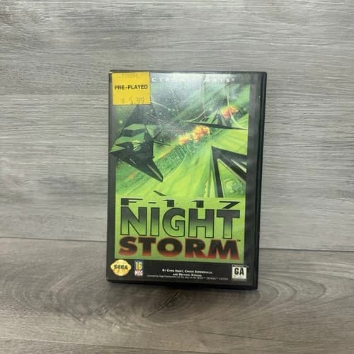 F-117 Night Storm Sega Genesis, 1993. CIB Complete W/ Manual