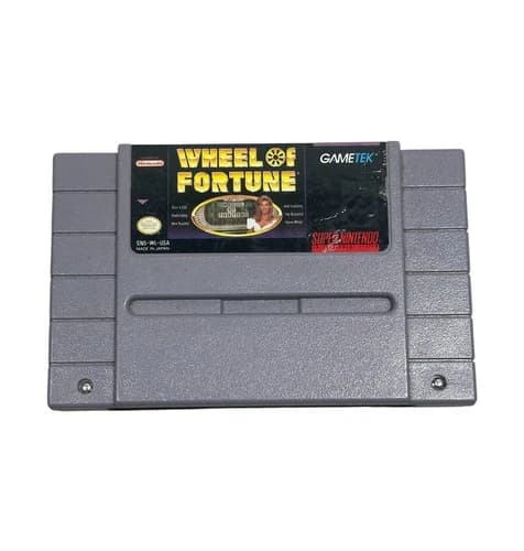 The Wheel of Fortune Super (Nintendo SNES 1992) Cartridge Only - Tested