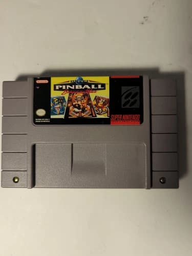 Super Pinball Behind the Mask Super Nintendo SNES Video Game Cart