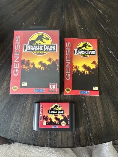 Sega Genesis Game Jurassic Park CIB Complete In Box