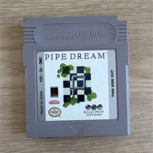 Nintendo Game Boy Pipe Dream Puzzle Game by Bullet-Proof Software Cartridge