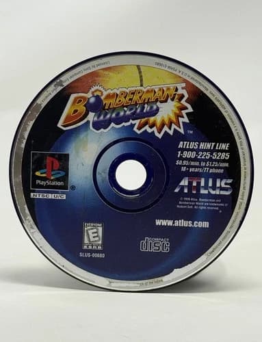 Bomberman World PS1 PlayStation 1 Pristine Disc Only Tested Retro Fun Family