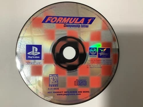 Formula One Championship Edition PS1 Sony PlayStation 1 Disc Only
