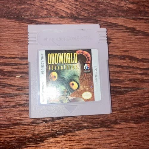 Oddworld Adventures (Nintendo Game Boy, 1998) Cleaned Tested working