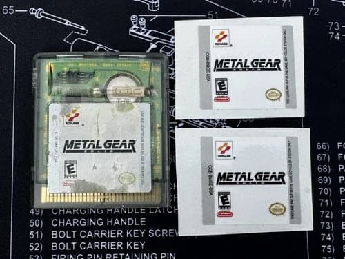 Metal Gear Solid (Nintendo Gameboy Color 1999) Authentic And Tested