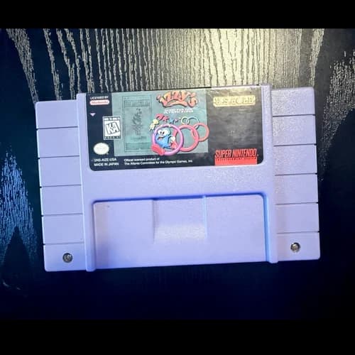 Izzy's Quest for the Olympic Rings (Super Nintendo, SNES) Tested, Working