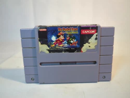 The Magical Quest Starring Mickey Mouse SNES Super Nintendo Authentic Tested B5
