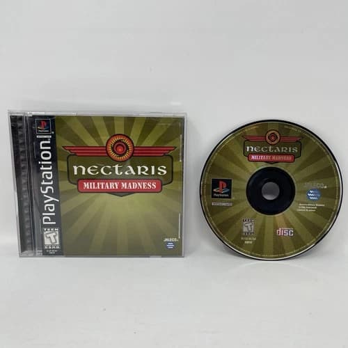 Nectaris Military Madness Sony PlayStation 1 PS1 CIB w/Manual - Tested & Works