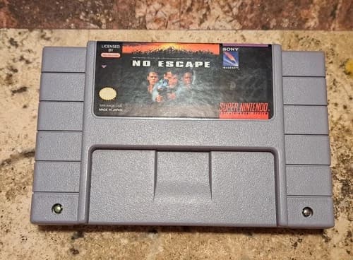 No Escape (Super Nintendo SNES) Tested - Authentic Working Free Fast Shipping