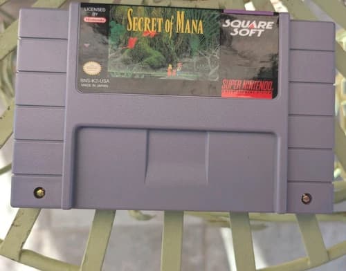 Squaresoft Secret of Mana (Nintendo SNES) Game Cartridge NTSC-U/C Mana Series