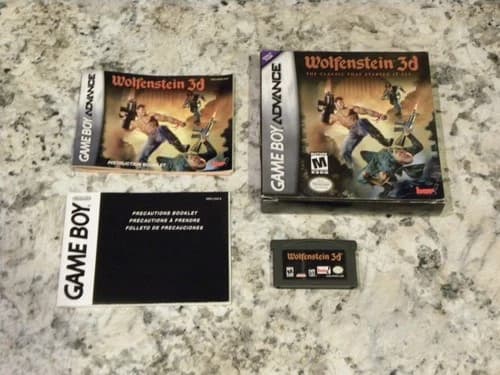 Wolfenstein 3d -- Nintendo Game Boy Advance, 2002 (GBA) -- CIB