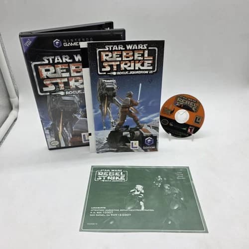 Star Wars Rebel Strike Rogue Squadron III, Nintendo GameCube Complete CIB Tested