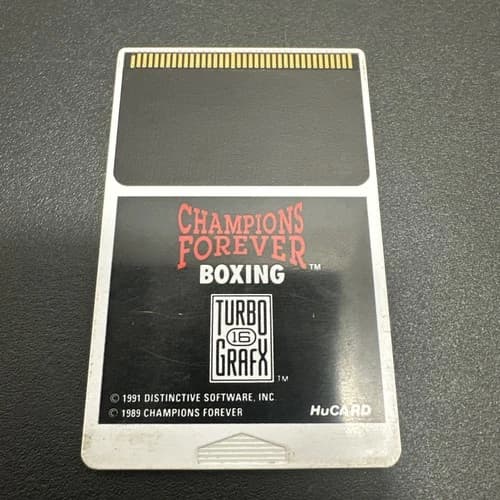 Champions Forever Boxing TurboGrafx-16 HuCard Authentic-SEE ALL PHOTOS - TESTED