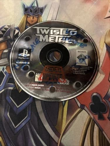 TWISTED METAL SONY PLAYSTATION 1 PS1 ORIGINAL BLACK LABEL DISC ONLY