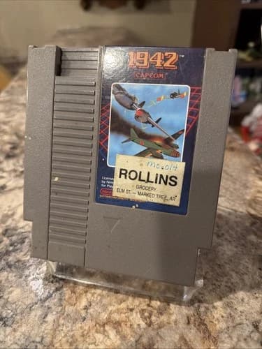 NES 1942 Nintendo Authentic Original Cartridge Only Capcom VG Minus-Good Cond