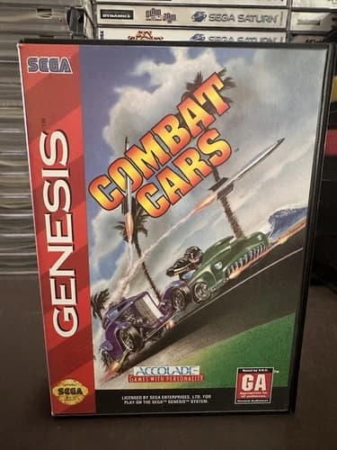 Sega Genesis (CIB) Combat Cars Complete in Box Tested and Working
