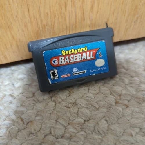 Backyard Baseball Nintendo Game Boy Advance Authentic TESTED Cartridge GBA