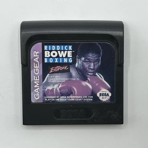Sega Game Gear Riddick Bowe Boxing Extreme Cartridge Only Tested & Working 1993