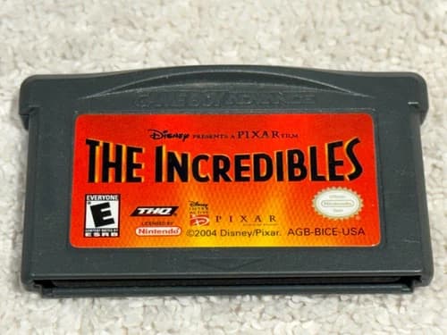 The Incredibles (Nintendo Game Boy Advance, 2004) Cartridge GBA Tested Fast Ship
