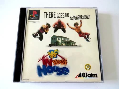 WWF In Your House PS1 Sony PlayStation black label WWE wrestling game